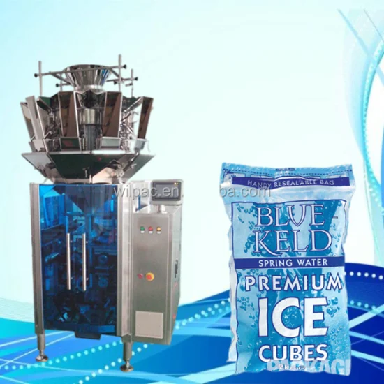 Stainless Steel Material, Ef 0.5kg~5kg Ice Cube Bag, Food Automatic Weighing Vertical Forming, Filling Sealing Vffs Packing Machine