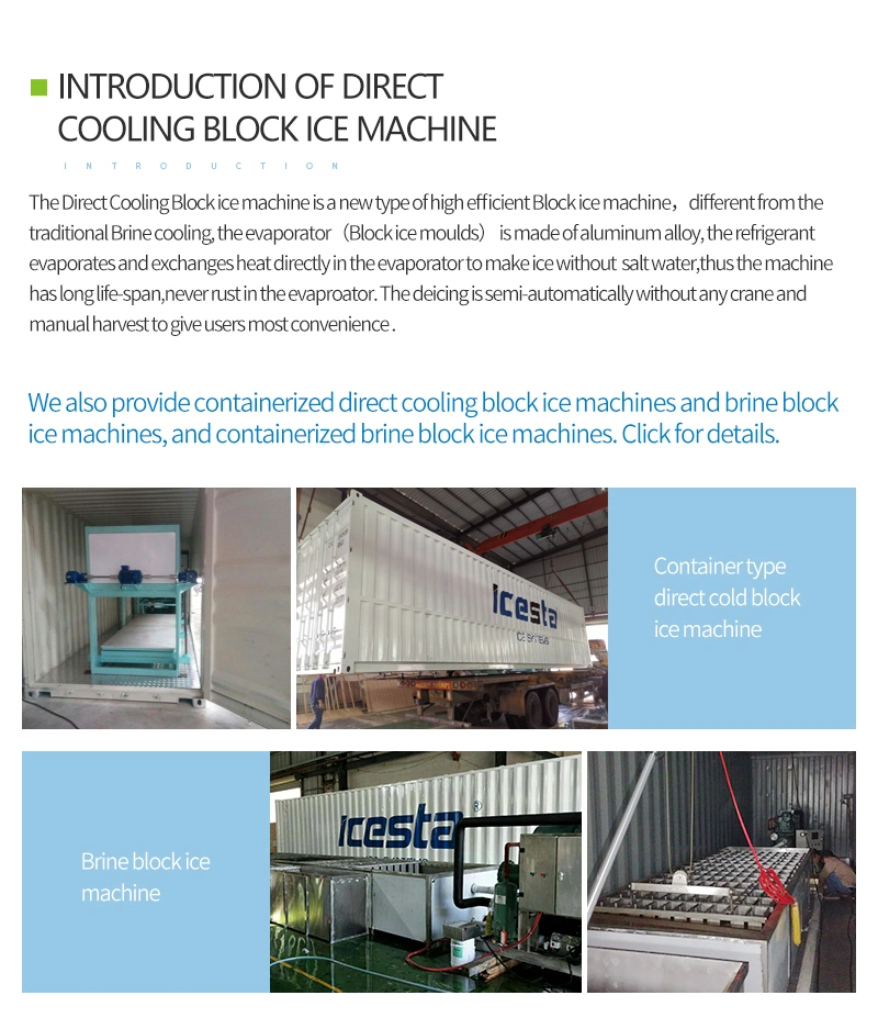20 Ton Industrial Commercial Ice Block Making Machine Price with Crusher