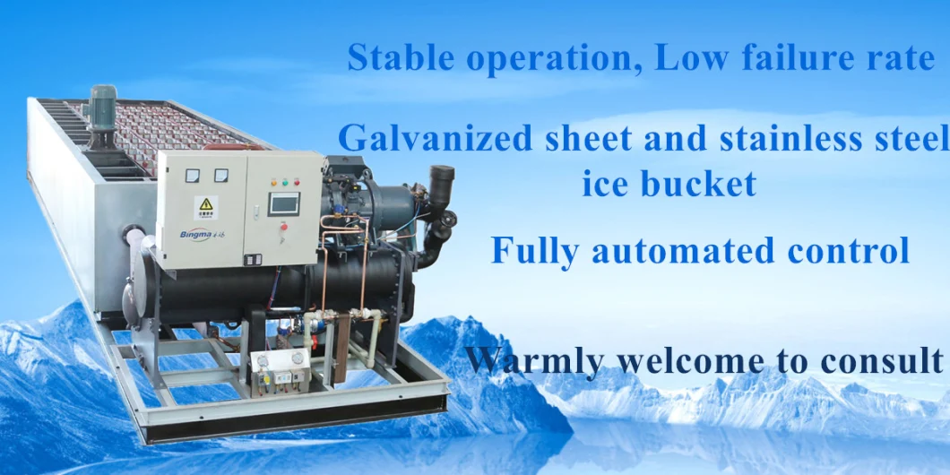 1000kg Brine Cooling Block Ice Machine Used in The Food Processing