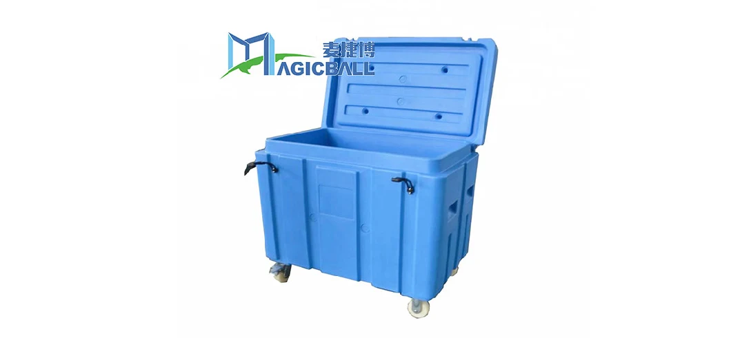 Magicball 325L High Capacity Easy Move Dry Ice Storage Box Container Metal Bolt Bins for Sale