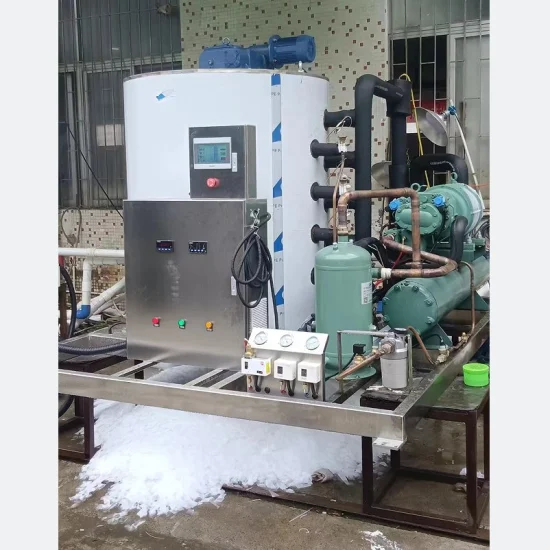 Iceups 8 Ton Industrial Flake Ice Machine for Fish and Seafood